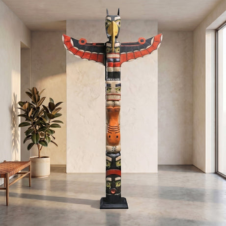 Handcrafted Totem Pole - Phoenix | 10'0" (300 cm)