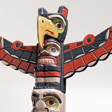 Handcrafted Totem Pole - Phoenix | 3'3" (100 cm)