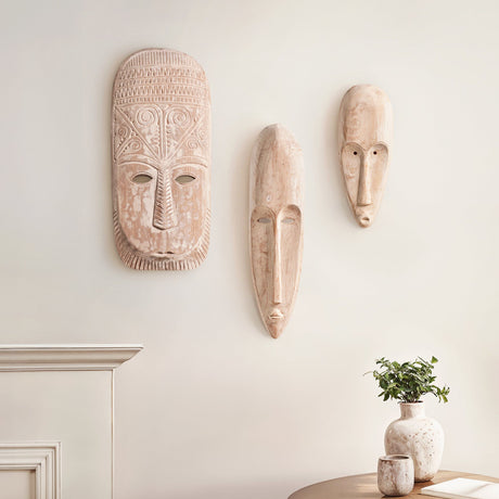 Hand Carved Sculptural Art Set - Mava