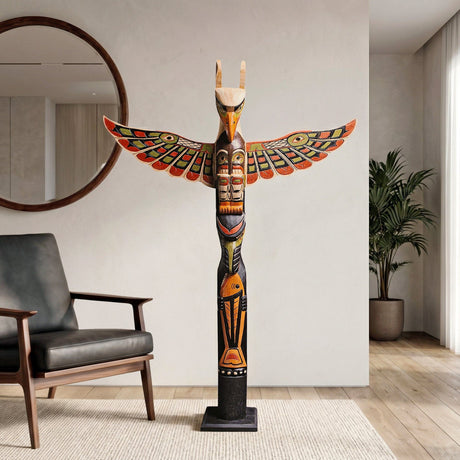 Handcrafted Totem Pole - Cosmo | 5'0" (150 cm)