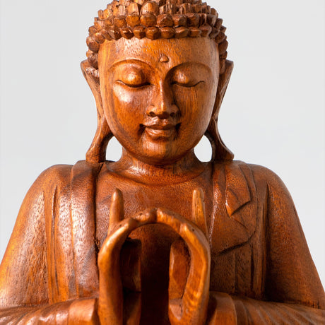 Hand Carved Wood Sculpture - Silent Harmony