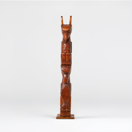 Hand Carved Totem Pole - Luna
