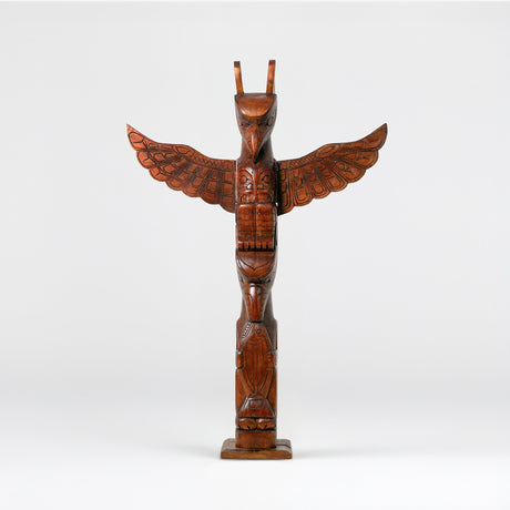 Hand Carved Totem Pole - Lunar