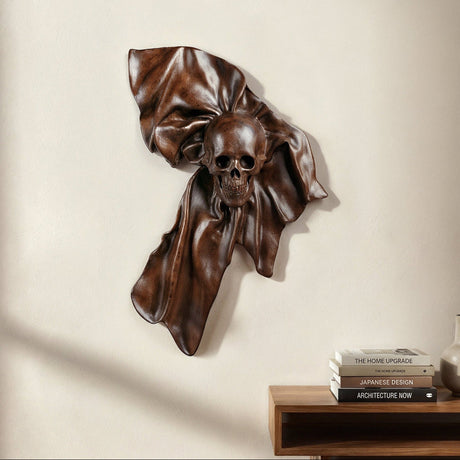 Hand Carved Teak Wall Art - Aurex (Dark Teak)