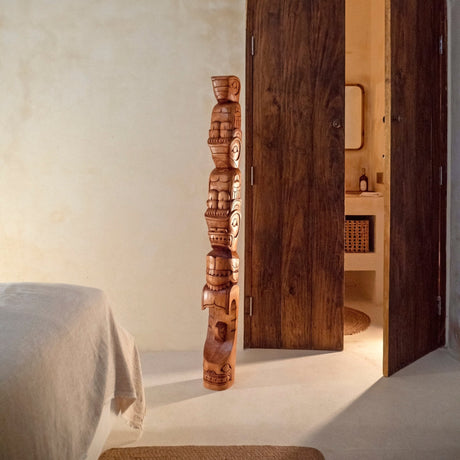 Hand Carved Totem Pole - Canyon