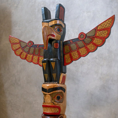 Hand Carved Totem Pole - Aurora