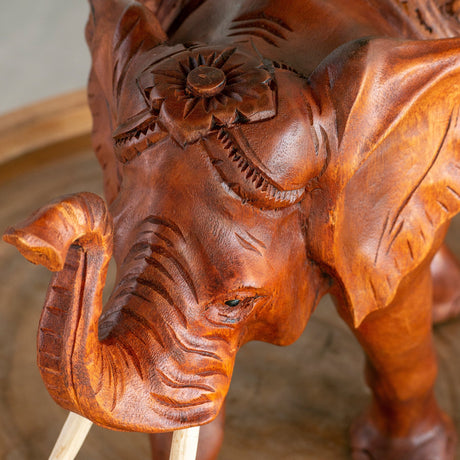 Hand Carved Wood Sculpture - Sacred Strength