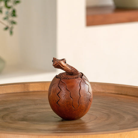 Hand Carved Wood Sculpture - Venom Bloom