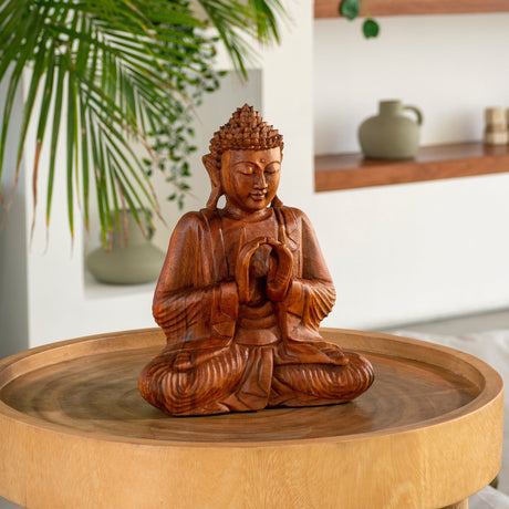 Hand Carved Wood Sculpture - Silent Harmony