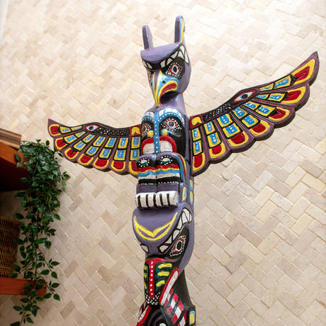 Hand Carved Totem Pole - Solaris