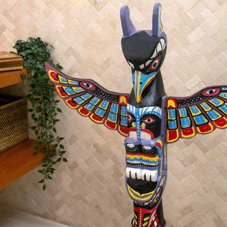 Hand Carved Totem Pole - Orbis