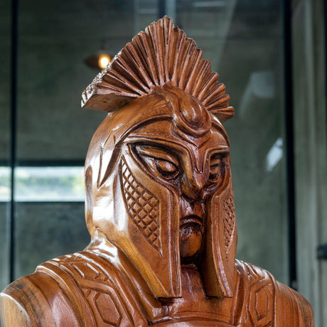 Hand Carved Totem Pole - Gladiator