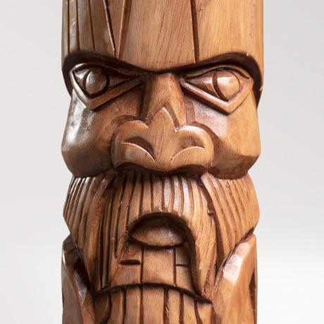 Hand Carved Totem Pole - Styrkár