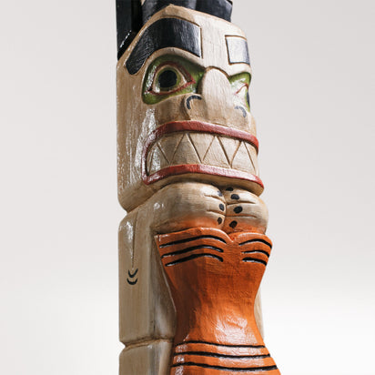 Phoenix Totem Pole | Premium Hand-Carved Wood Sculpture | Noro Arts