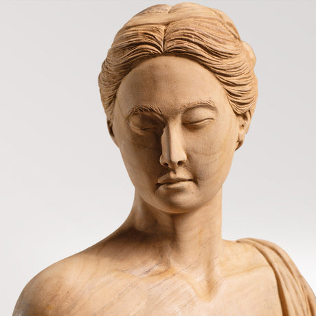 Hand Carved Teak Wood Sculpture - Eterna