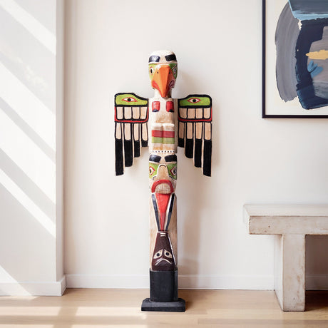 Hand Carved Totem Pole - Nebula