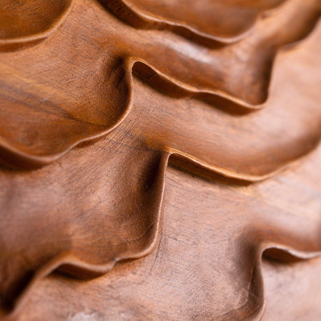 Hand Carved Teak Wall Art  - Coastal Pulse