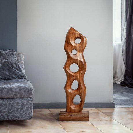 Hand Carved Wood Sculpture - Hollow