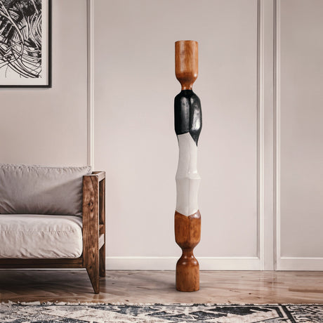 Hand Carved Art Pole - Strata