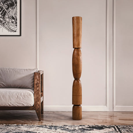 Hand Carved Art Pole - Solace