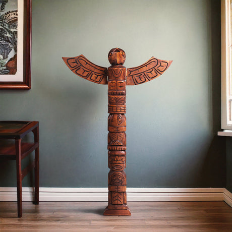 Hand Carved Totem Pole - Bliss