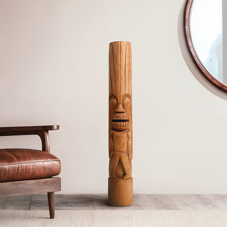 Hand Carved Totem Pole - Lono