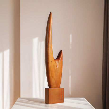 Hand Carved Wood Sculpture - Ascend