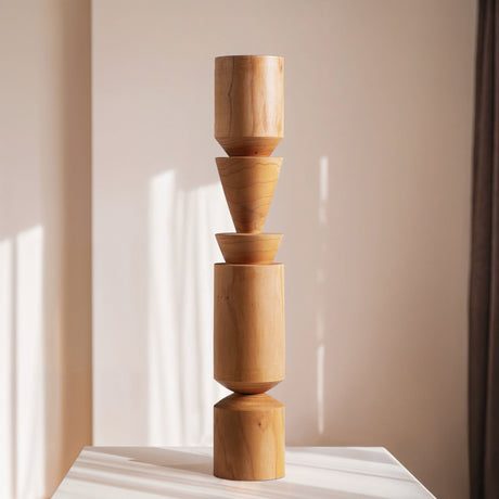 Hand Carved Art Pole - Forma