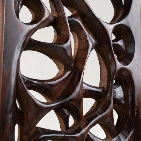 Hand Carved Teak Wall Art - Tangle