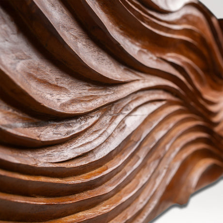 Hand Carved Teak Wall Art - Woven Drift
