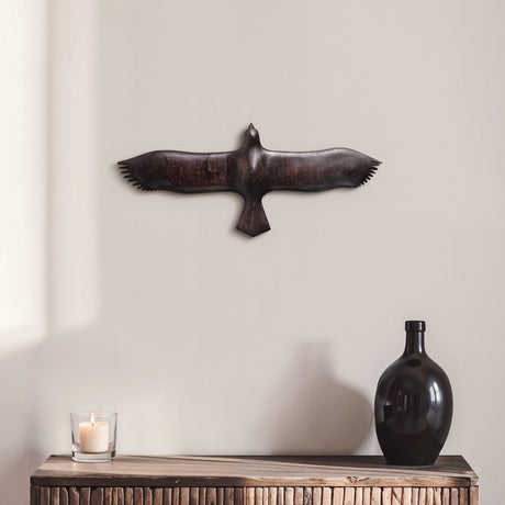 Hand Carved Teak Wall Art - Soar