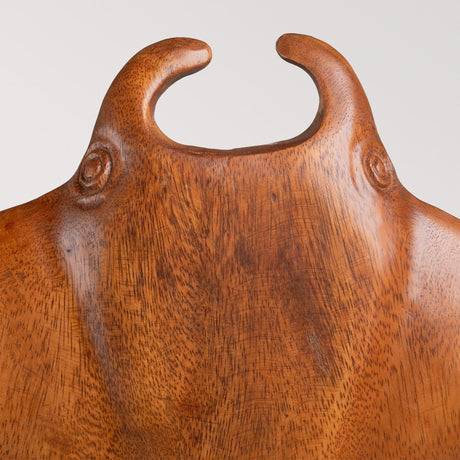 Hand Carved Teak Wall Art - Manta Ray