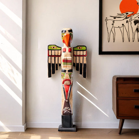 Hand Carved Totem Pole - Nebula