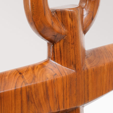 Hand Carved Teak Wall Art - Anchor