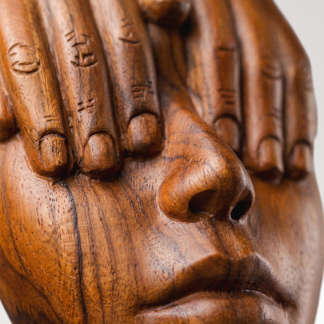 Hand Carved Teak Wall Art - Reverie