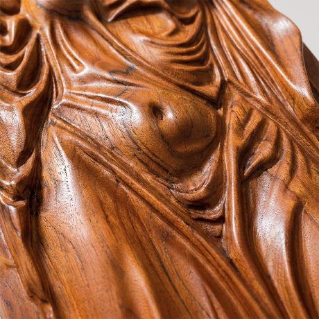 Hand Carved Teak Wall Art - Velora