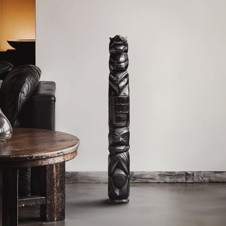 Hand Carved Totem Pole - Echo