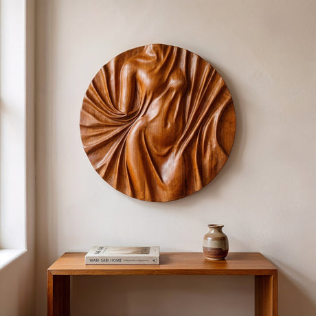 Hand Carved Teak Wall Art - Aurelia
