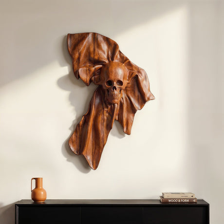 Hand Carved Teak Wall Art - Aurex
