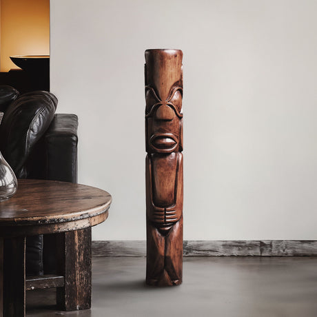 Hand Carved Totem Pole - Kaimana