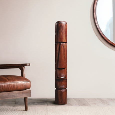 Hand Carved Art Pole - Rano