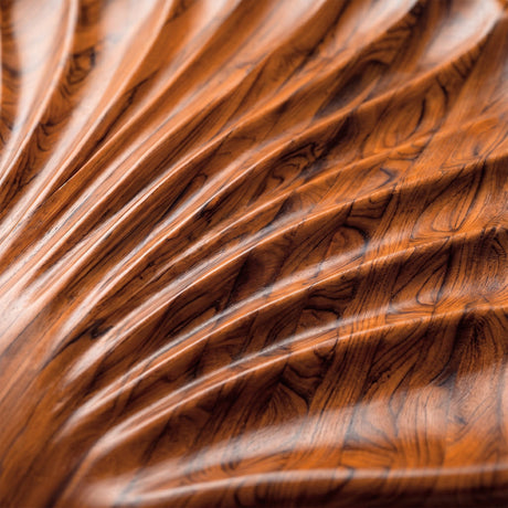 Hand Carved Teak Wall Art - Shell