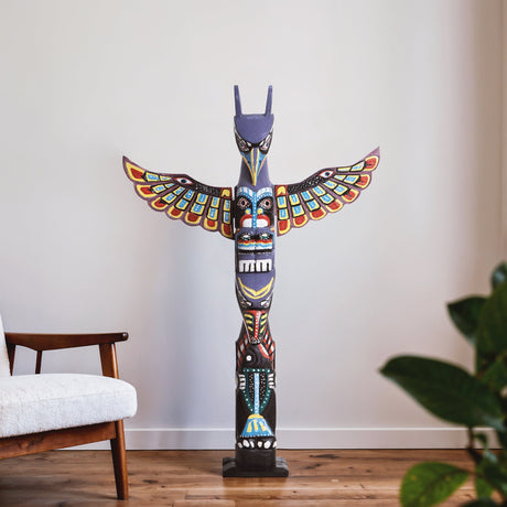 Hand Carved Totem Pole - Solaris