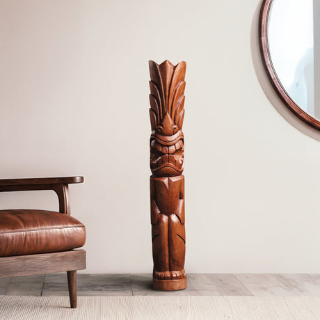 Hand Carved Totem Pole - Taneva