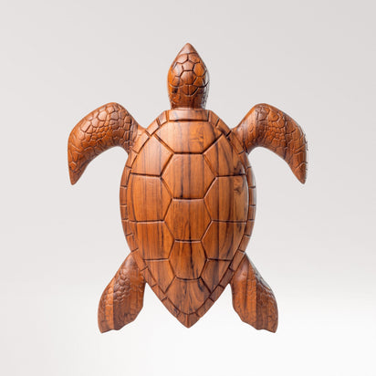 Sea Turtle Sculpture | Unique Coastal Wall Art | Noro Arts