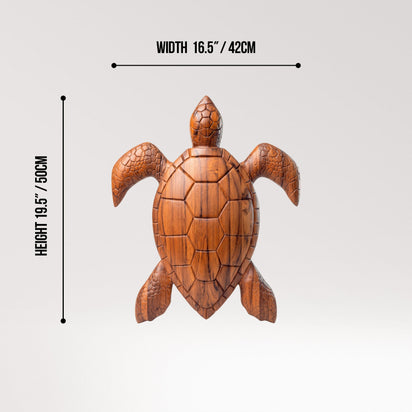 Sea Turtle Sculpture | Unique Coastal Wall Art | Noro Arts